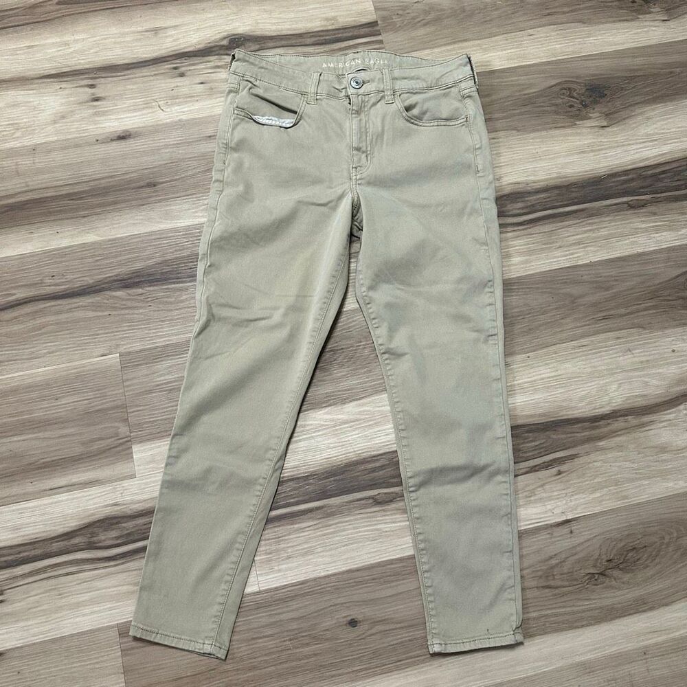 American Eagle tan 12 short hi-rise normcore jeggings